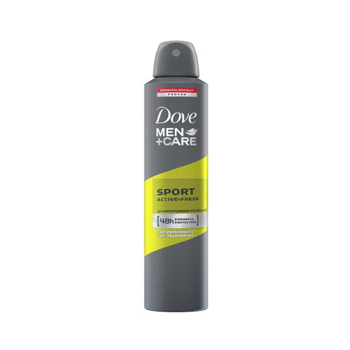 اسپری داو Dove انگلستان 250ml مدل MEN + CARE (sport active + fresh)