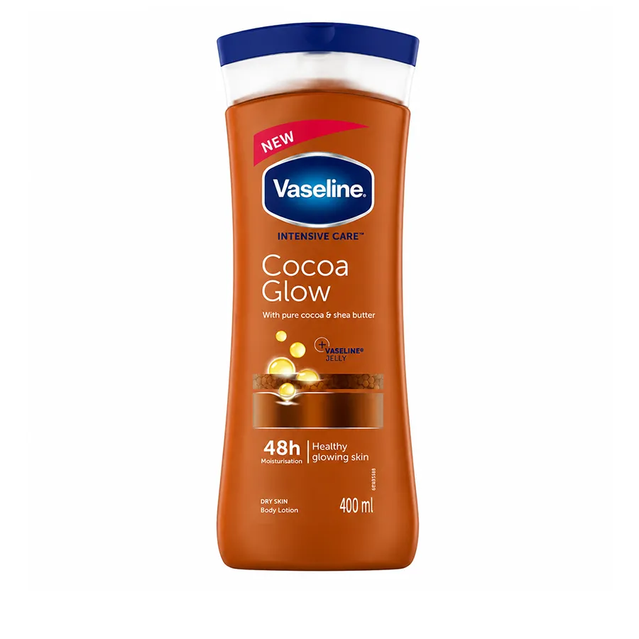 لوسیون بدن وازلین Vaseline Cocoa Glow Body Lotion مدل کاکائو گلو اورجینال